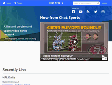 Tablet Screenshot of chatsports.com